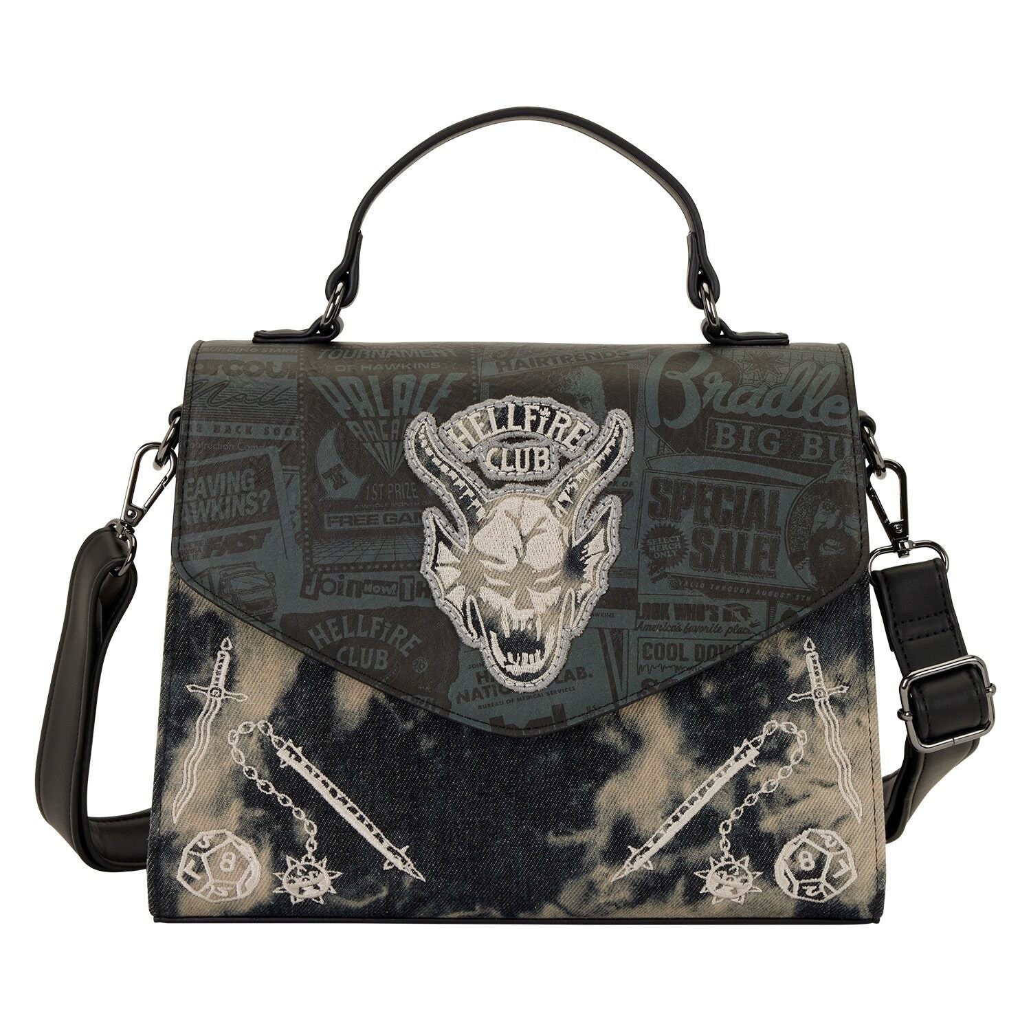 Stranger Things 5 Hellfire Club Crossbody Bag - Loungefly
