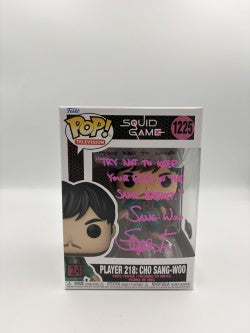 Player 218: Cho Sang-Woo - #1225 - Funko Pop! - Television - Squid Games - Signed By Stephen Fu - Certified Beckett