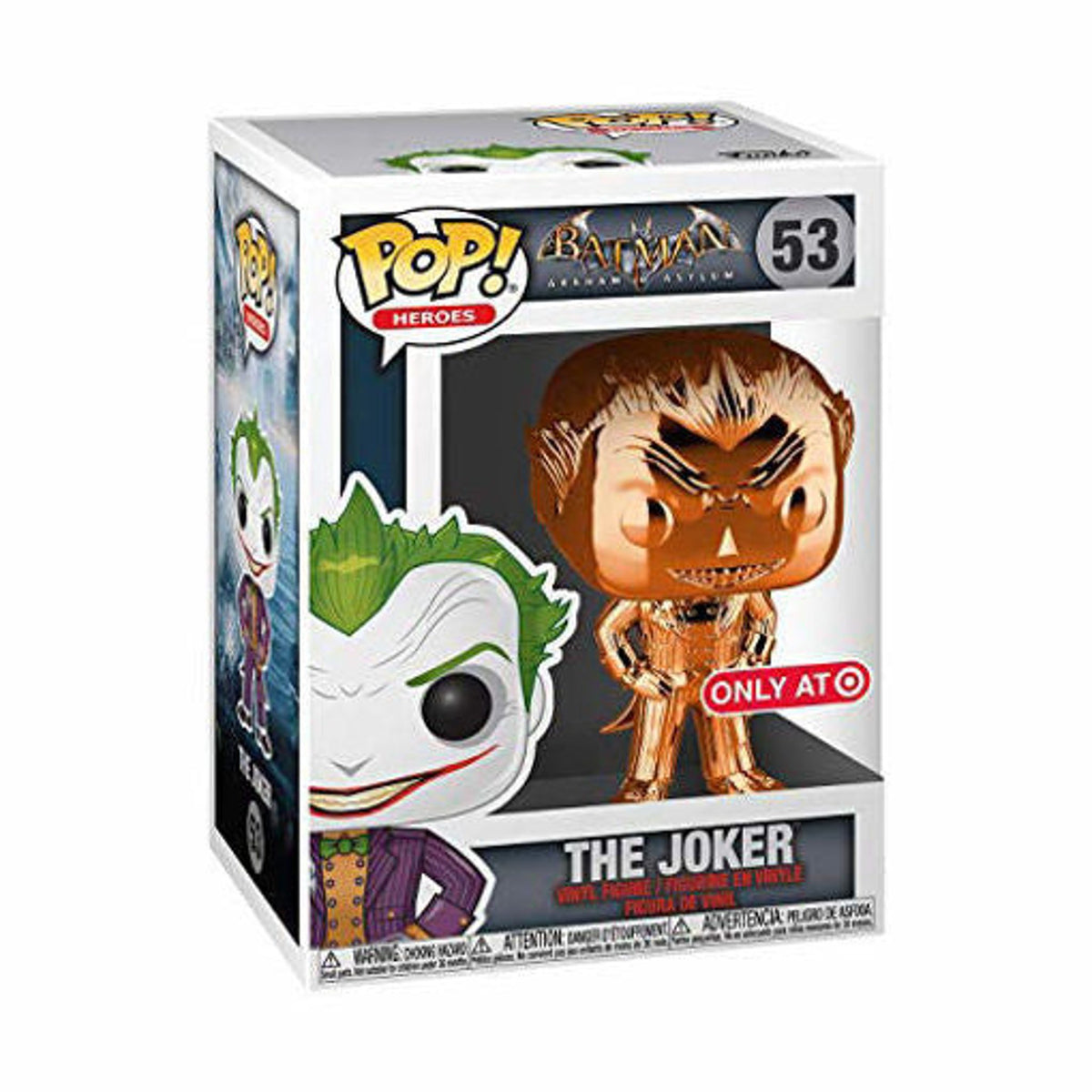 Batman Heroes The Joker Orange Chrome DC Arkham Asylum - #53 - Funko POP! Target Exclusive