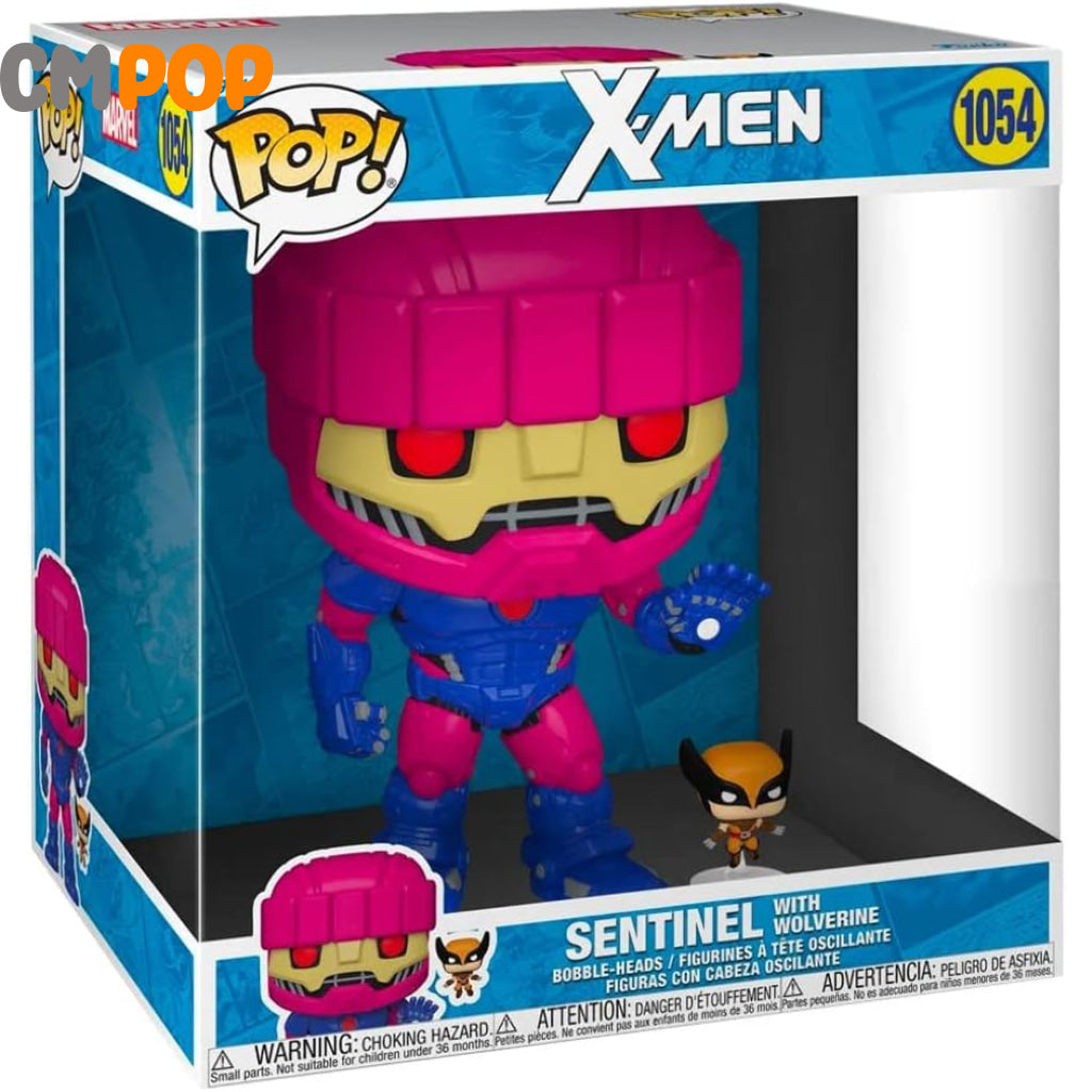 10 ’ X-Men Sentinel With Wolverine - #1054 Marvel X-Men Funko Special Edition Pop