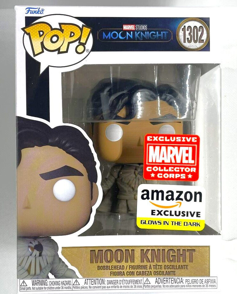 Moon Knight - #1302 - Funko POP! Marvel Collector Corps Glow In The Dark Amazon Exclusive