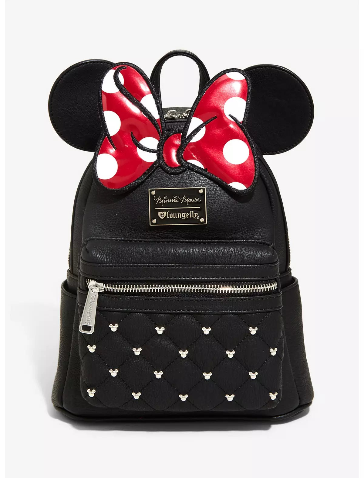 Disney Minnie Mouse Bow Mini Faux Leather Mini Backpack - Loungefly