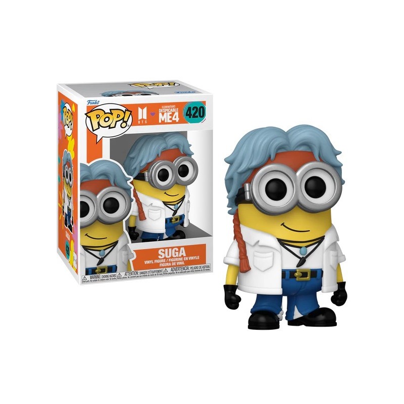 Funko Despicable Me 4 Minion X BTS Suga - #420 - Funko Pop!