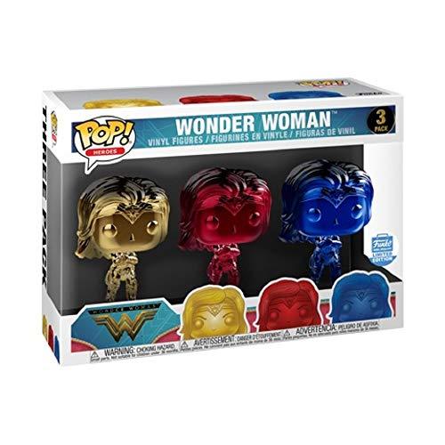 Wonder Woman Gauntlets Chrome 3-Pack - Funko POP! Funko Exclusive