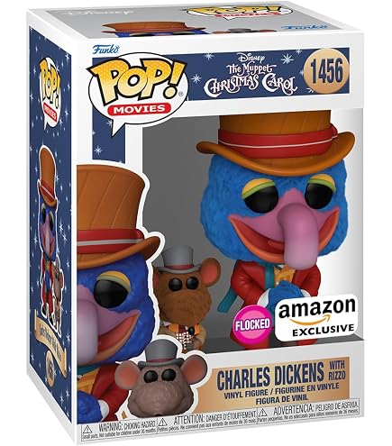 Disney Holiday - The Muppet Christmas Carol Gonzo As Charles Dickens With Rizzo Flocked - #1456 - Funko POP! Amazon Exclusive