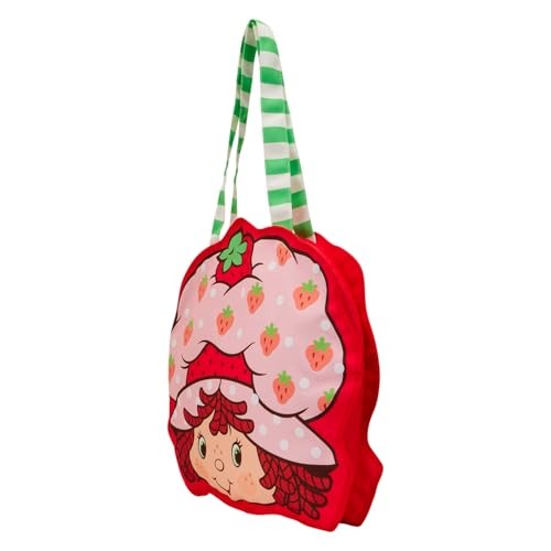 Loungefly Strawberry Shortcake Cosplay Canvas Tote Bag - # - Funko POP! Pack Of 1