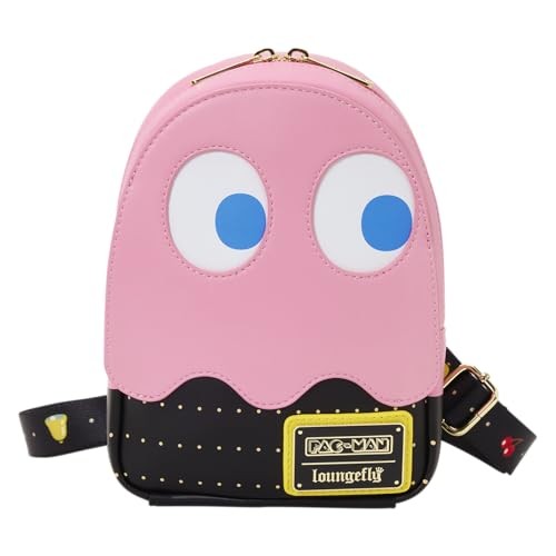 Loungefly Pac-Man Pinky Ghost Glow Sling Crossbody Bag