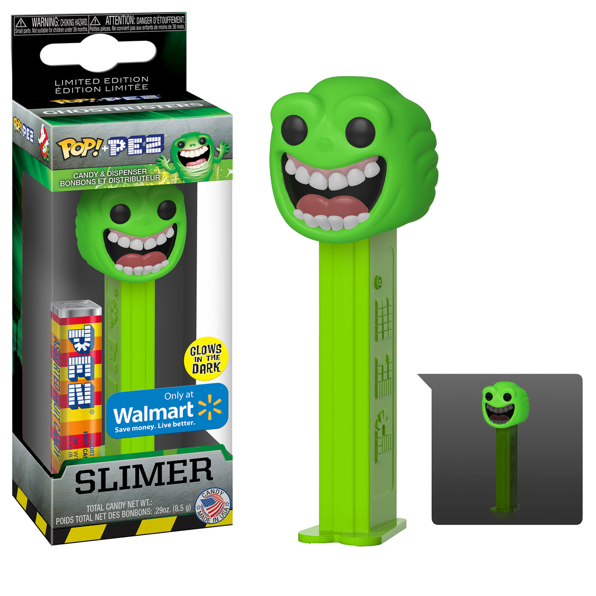 PEZ: Ghostbusters Slimer (Glow) - # - Funko POP! Walmart Exclusive