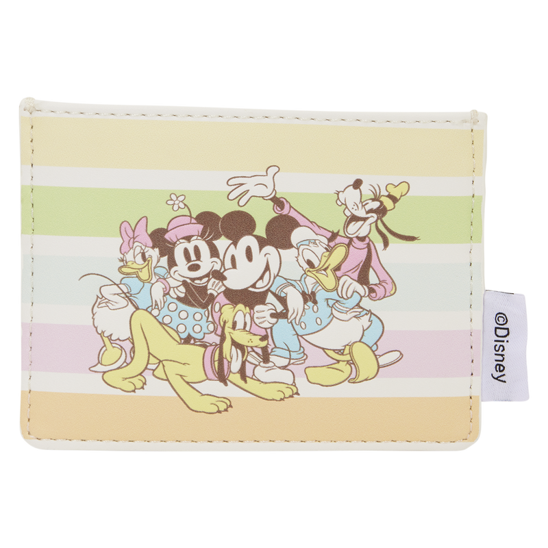 Disney Mickey and Friends Rainbow Stripes Card Holder - Loungefly