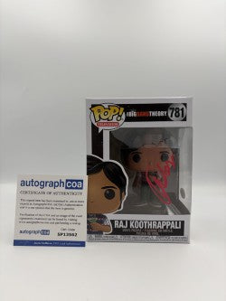 Raj Koothrappali - #781 - The Big Bang Theory - Funko Pop - Television - Signed By Kunal Nayyar - Certified Autographcoa