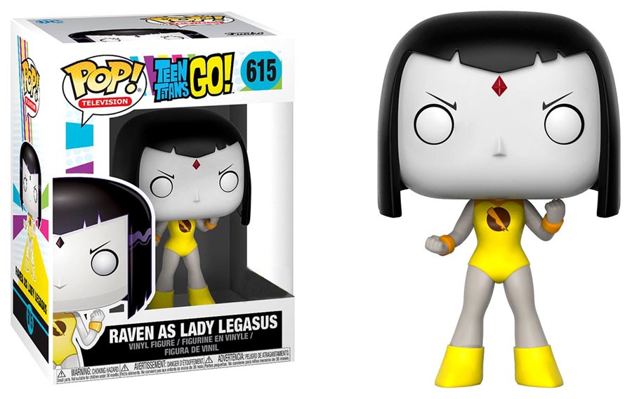 Pop! Vinyl Television Teen Titans Go Raven As Lady Legasus - #615 - Funko POP! Hot Topic Exclusive