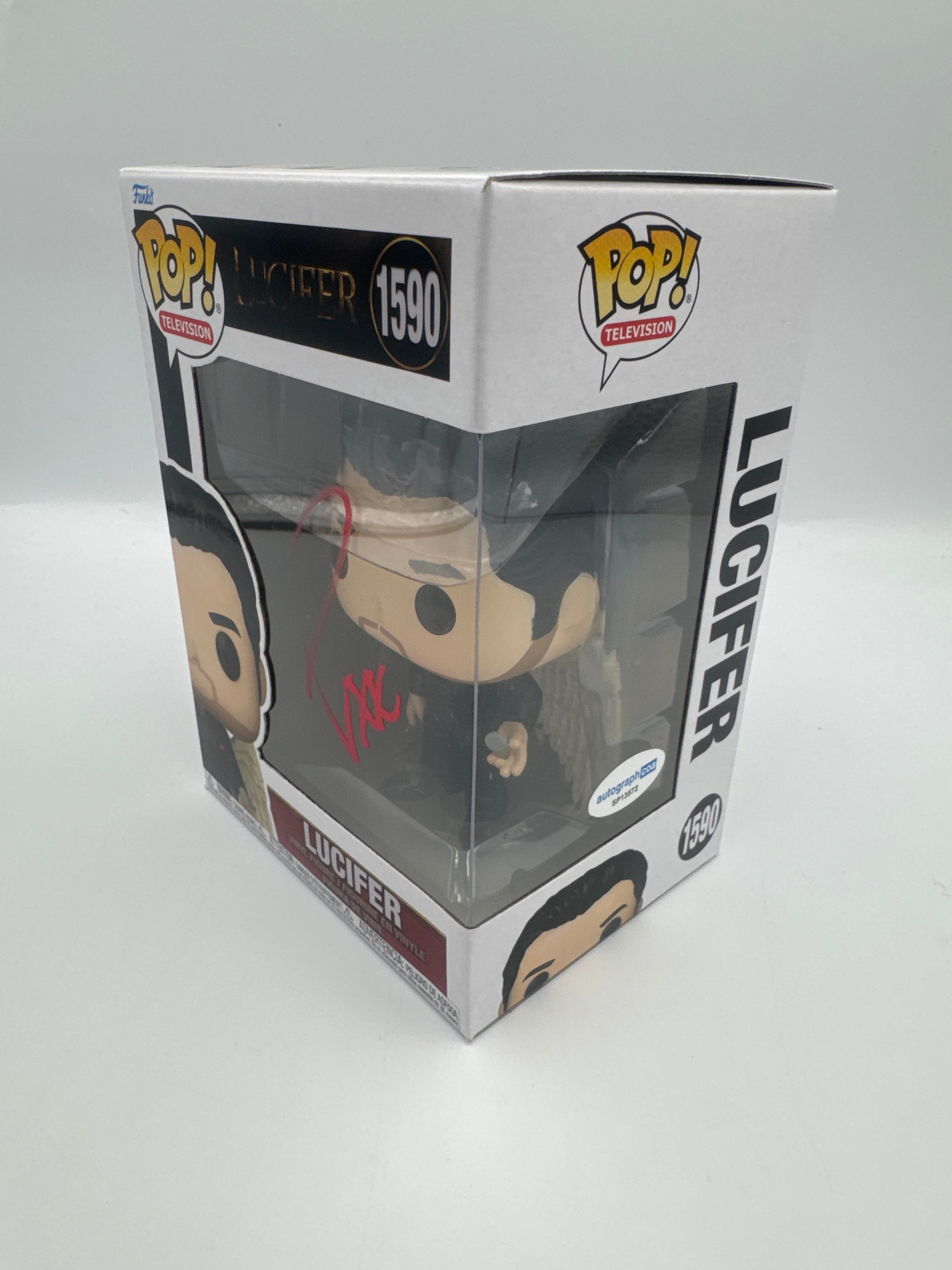 Lucifer - #1590 - Lucifer - Signed By Tom Ellis - Autographcoa Certified Funko Pop!