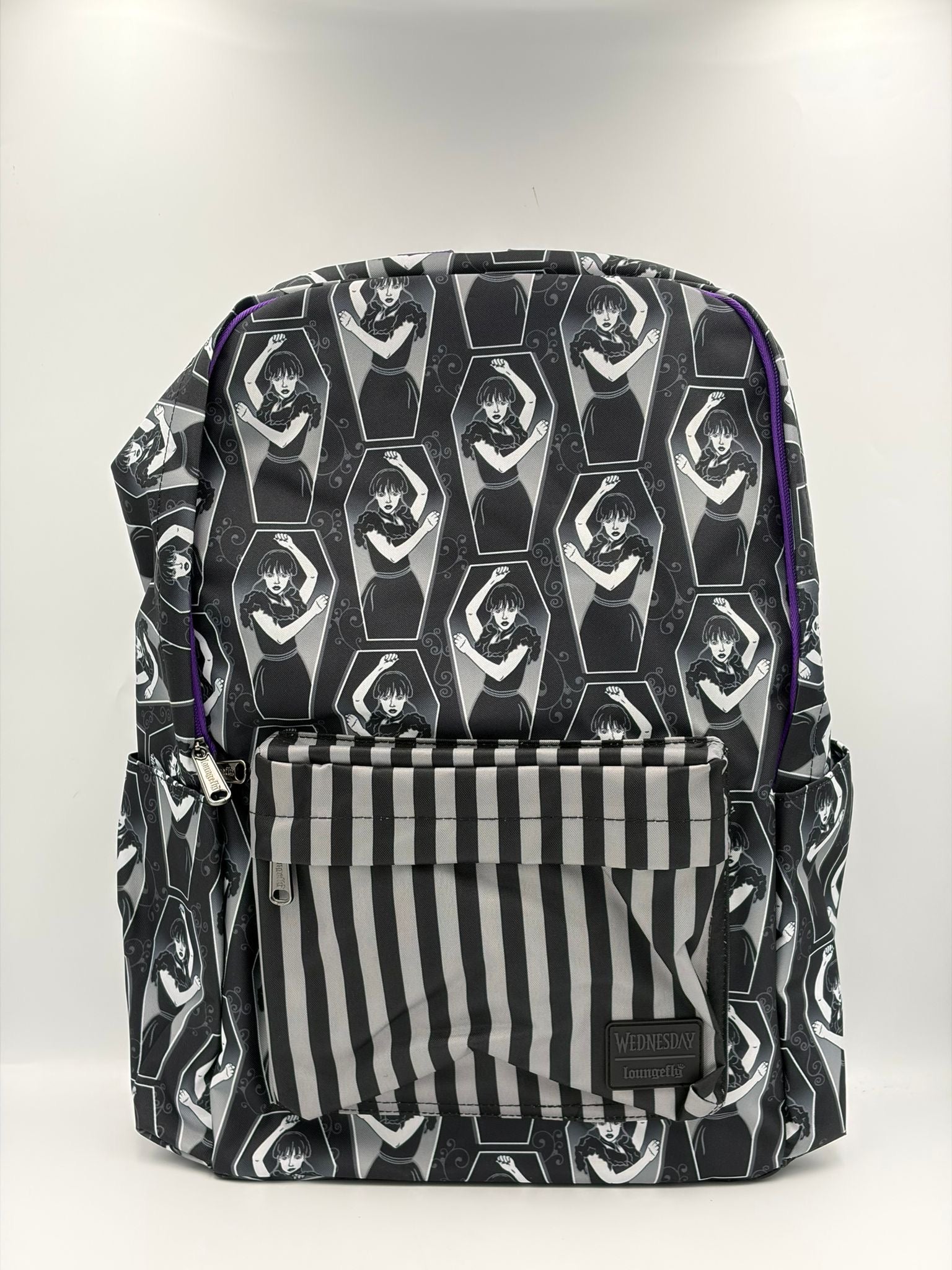 Wednesday AOP Nylon Backpack - Loungefly