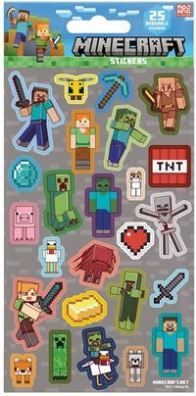 Minecraft (Assortment) 25Pc Stickers