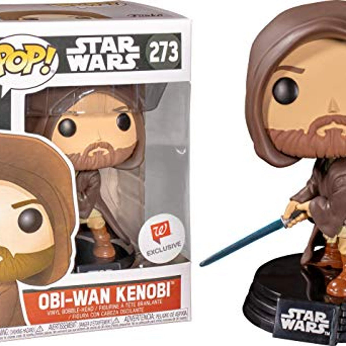 Funko Obi-Wan Kenobi Hooded #273 3.75" Vinyl Figure Light Saber