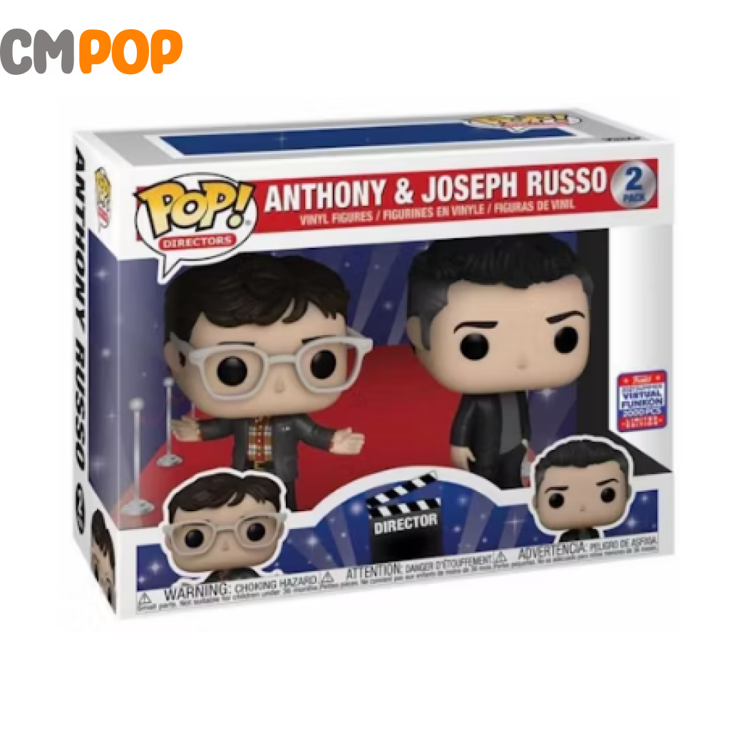 2 Pk Antony And Joseph - Funko Pop! Directors 2021 Summer Virtual Funkon 2000Pcs Pop