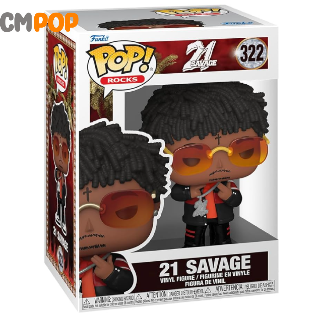 21 Savage - #322 Funko Pop! Pop Rocks