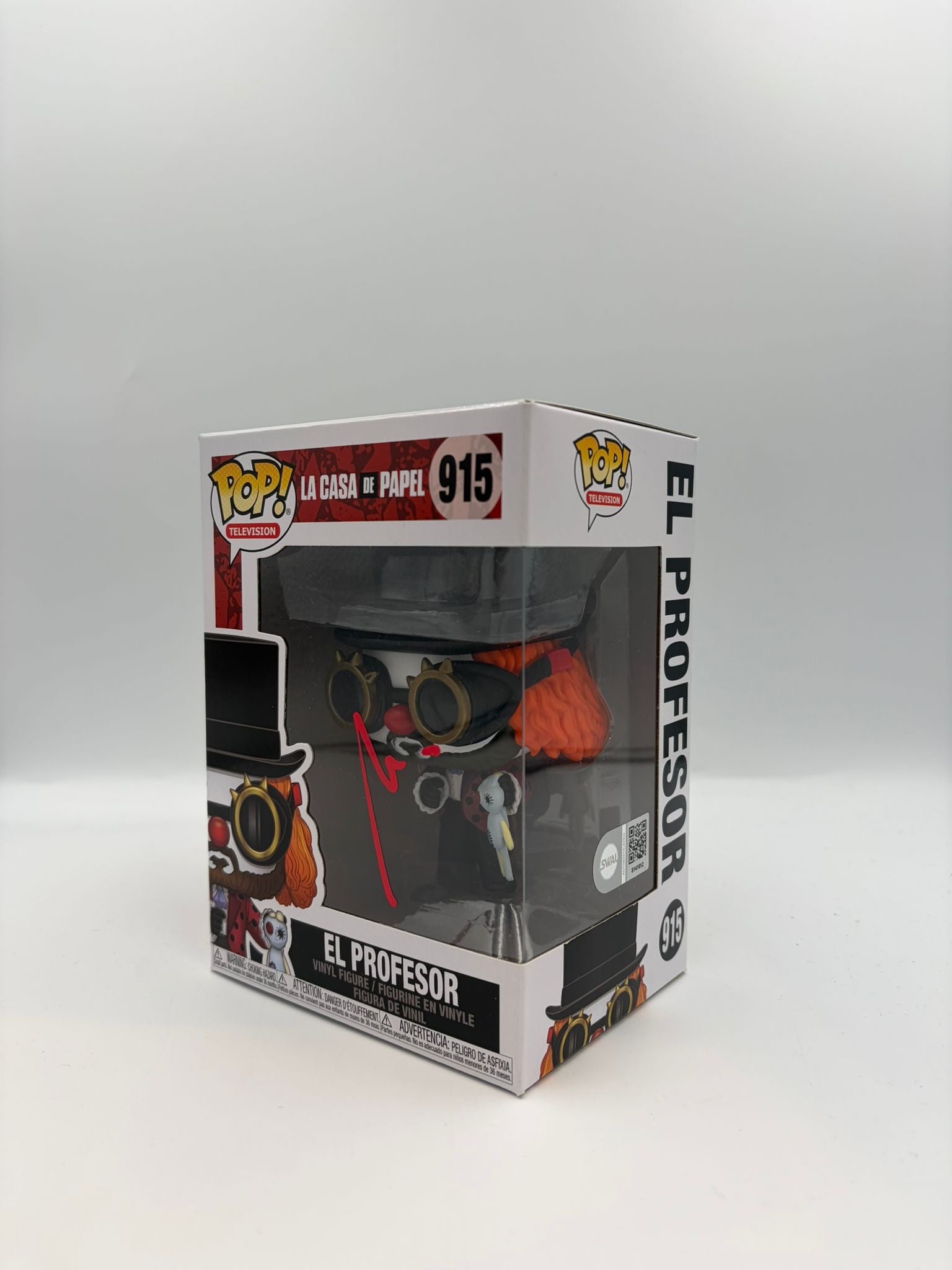 El Profesor- #915 - Funko Pop! - Television - La Casa de Papel - Signed By Alvaro Morte - Certified Pop