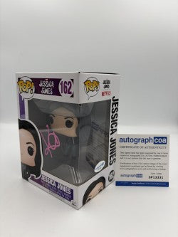 Jessica Jones - #162- Funko Pop! - Marvel - Jessica Jones - Signed By Krysten Ritter - Certified By Autographcoa