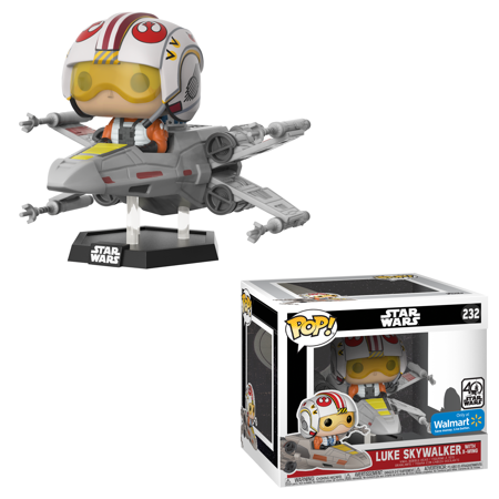 Funko POP! Deluxe Star Wars -#232 Luke with X-Wing - Walmart