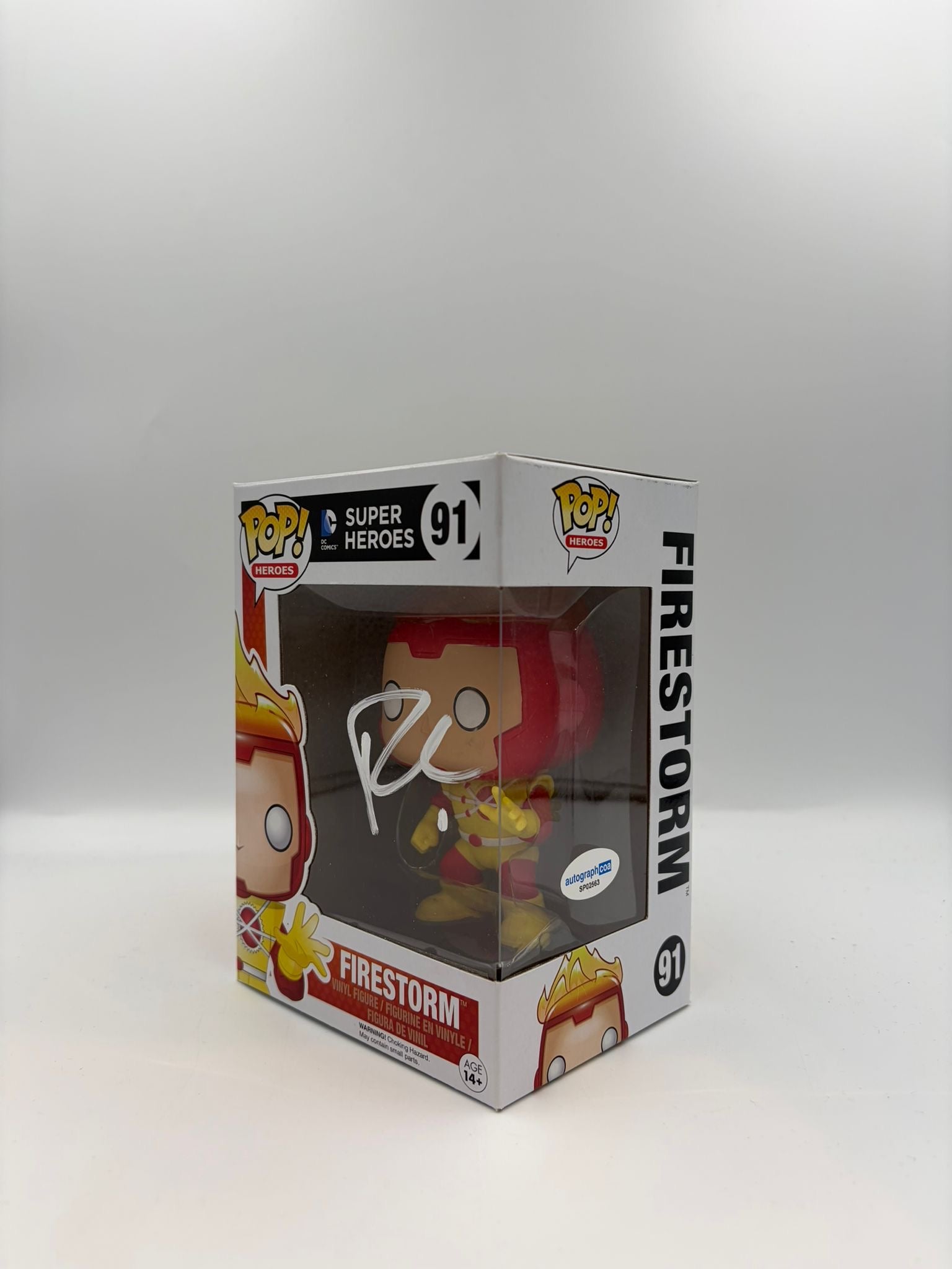 Firestorm - #91 - Funko Pop! - Super Heros - DC Comic - Signed by Robbie Amell - Certified Pop!