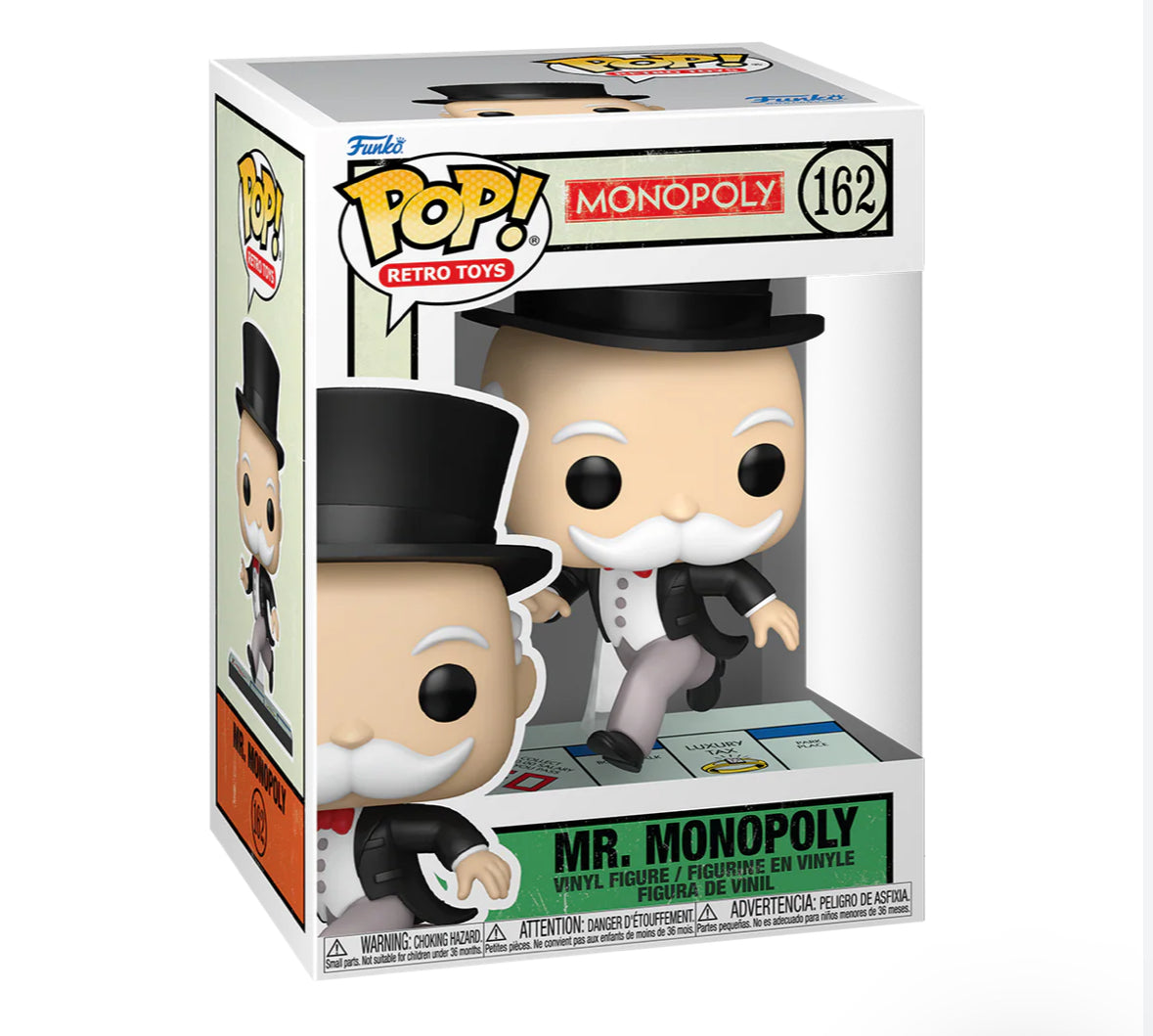 Mr Monopoly - #162 - Funko Pop! -  Monopoly Pass Go - Retro Toys