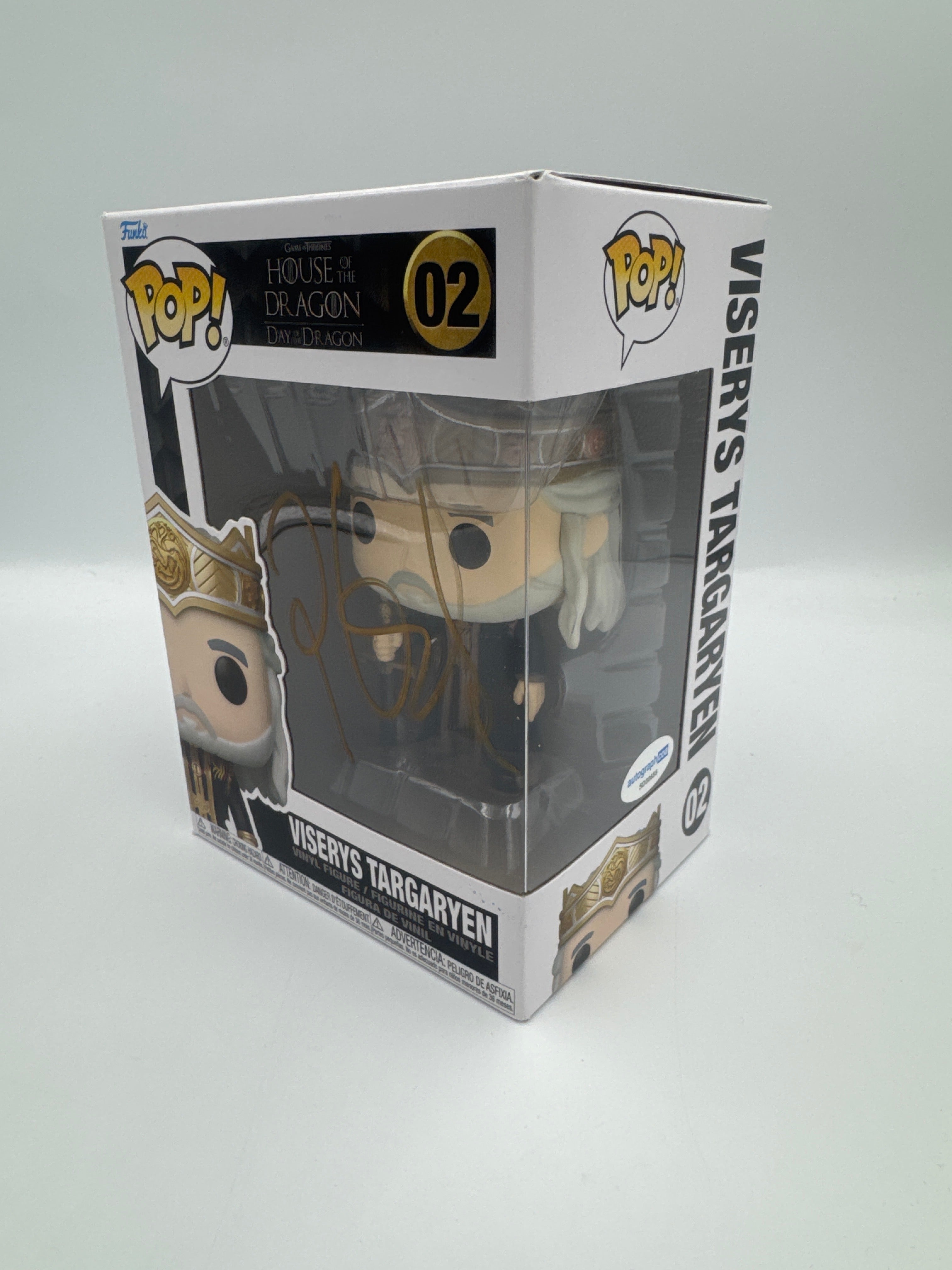 Viserys Targaryen - #02 - Funko Pop! - House Of The Dragon - Signed By Paddy Considine - Certified By Autographcoa