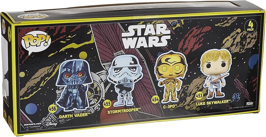 Darth Vader, Stormtrooper, C-3PO, Luke 4 Pack Funko - Star Wars