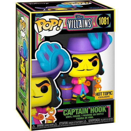 Disney Villains Captain Hook - #1081 - Funko POP! Blacklight Exclusive