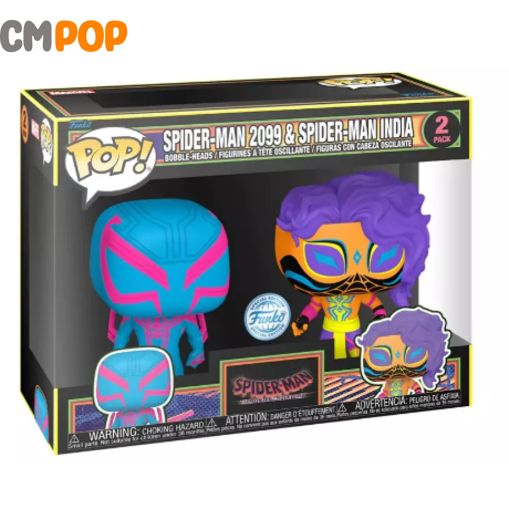 2Pk Spider-Man 2099 And Spider-Man India- Funko Pop! - Marvel Special Edition Pop