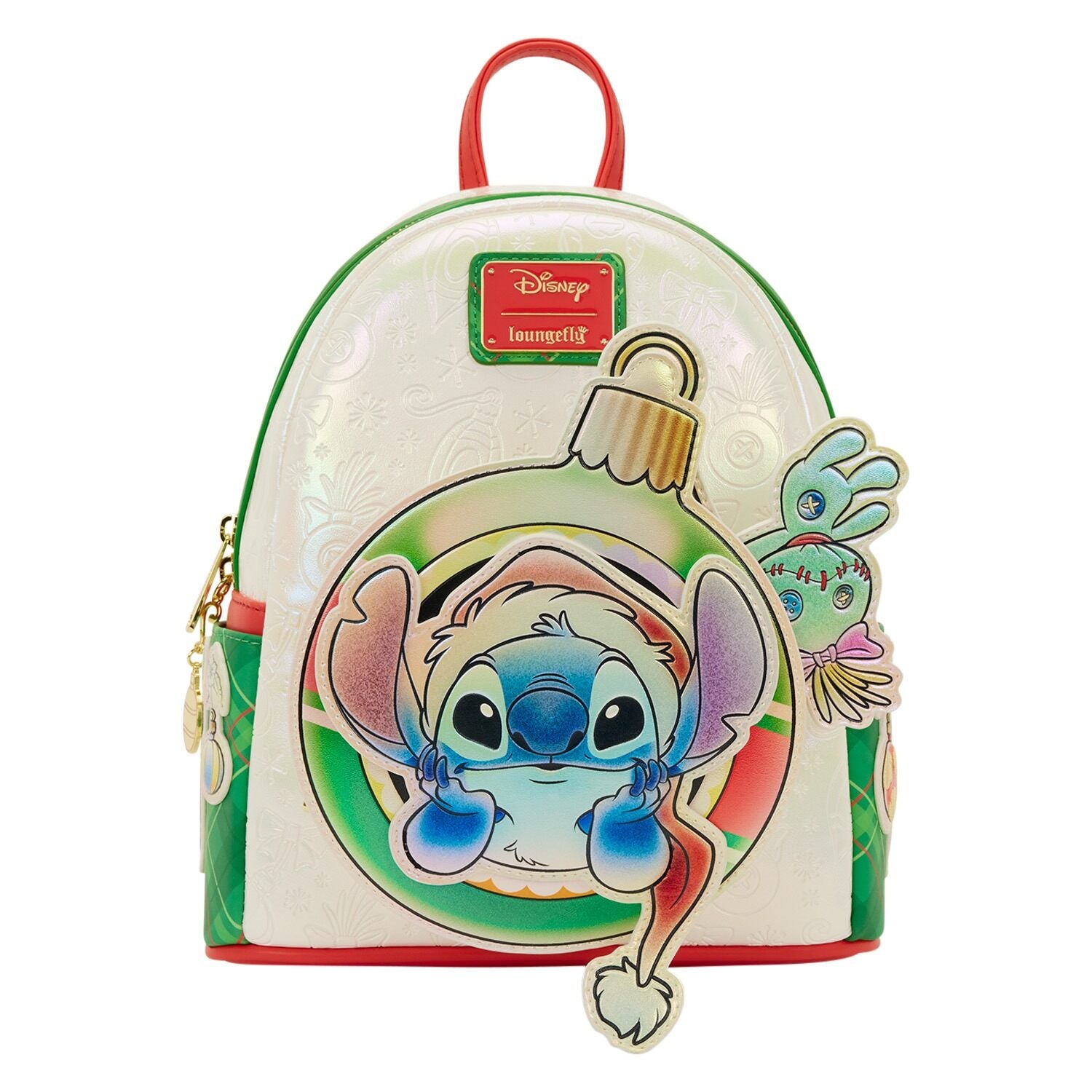 Stitch & Scrump Iridescent Holiday Ornament Mini Backpack – Loungefly