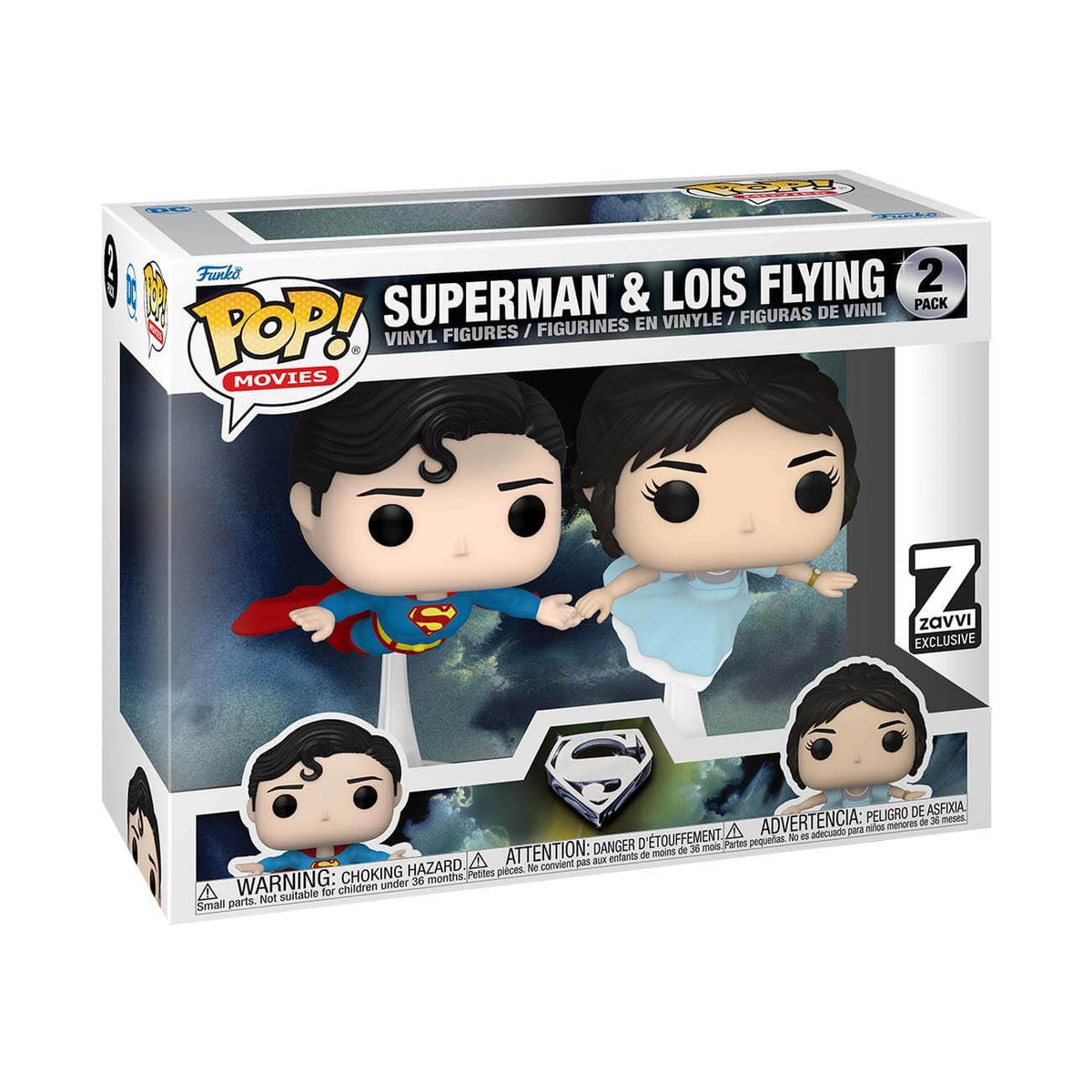 Superman & Lois Flying Zavvi Exclusive - Funko POP! 2-Pack