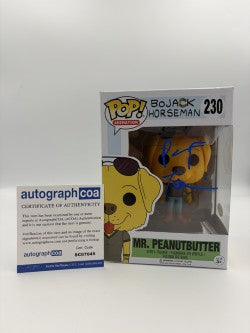 Mr. Peanutbutter - #230 - Funko Pop! - Animation - BoJack Horseman - Signed By Paul F Tomkins - Autographcoa Certified Pop
