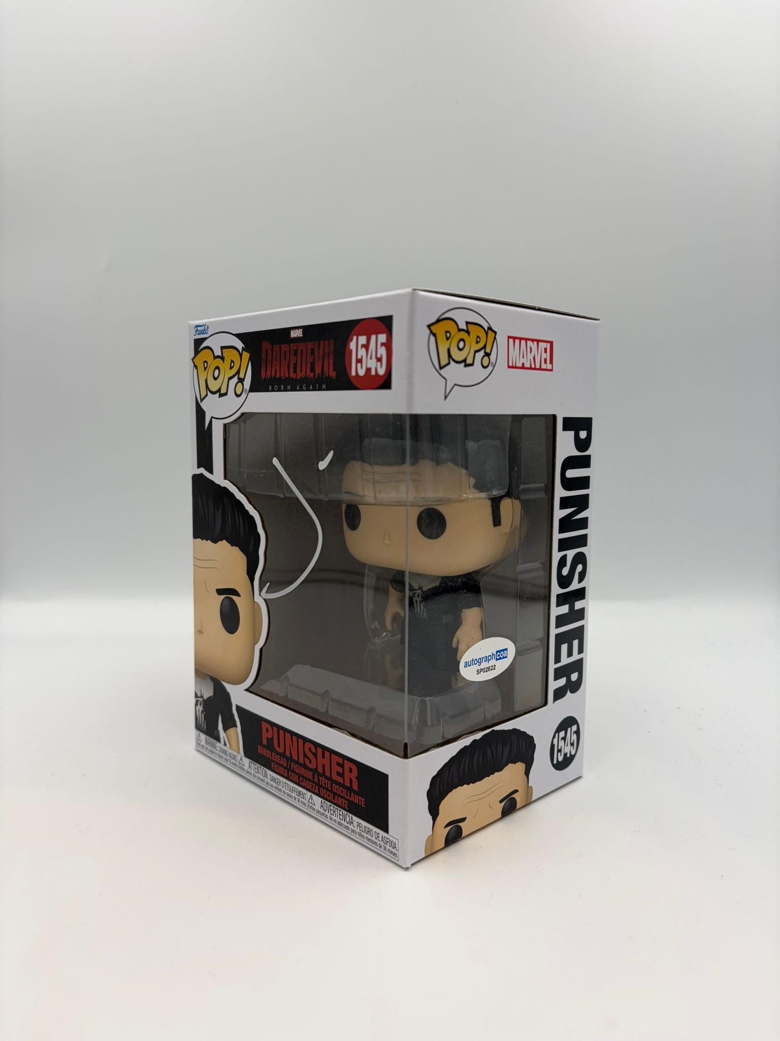 Punisher - #1545 - Funko Pop! - Marvel - Daredevil Born Again - Signed By Jon Bernthal - Certified Pop