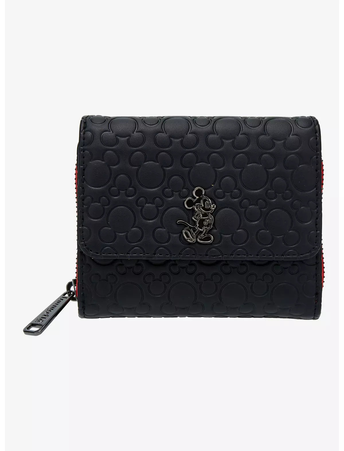 Disney Mickey Mouse Debossed Silhouettes Zip Wallet- Loungefly