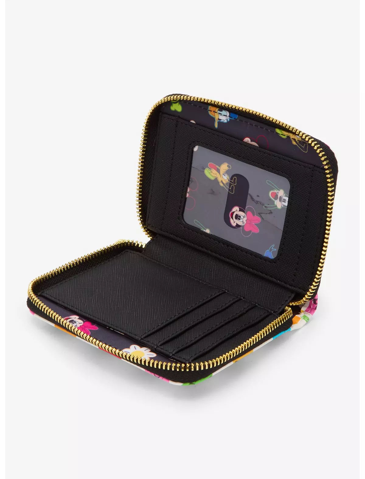 Disney Mickey Mouse & Friends Floral Checkered Wallet - Loungefly
