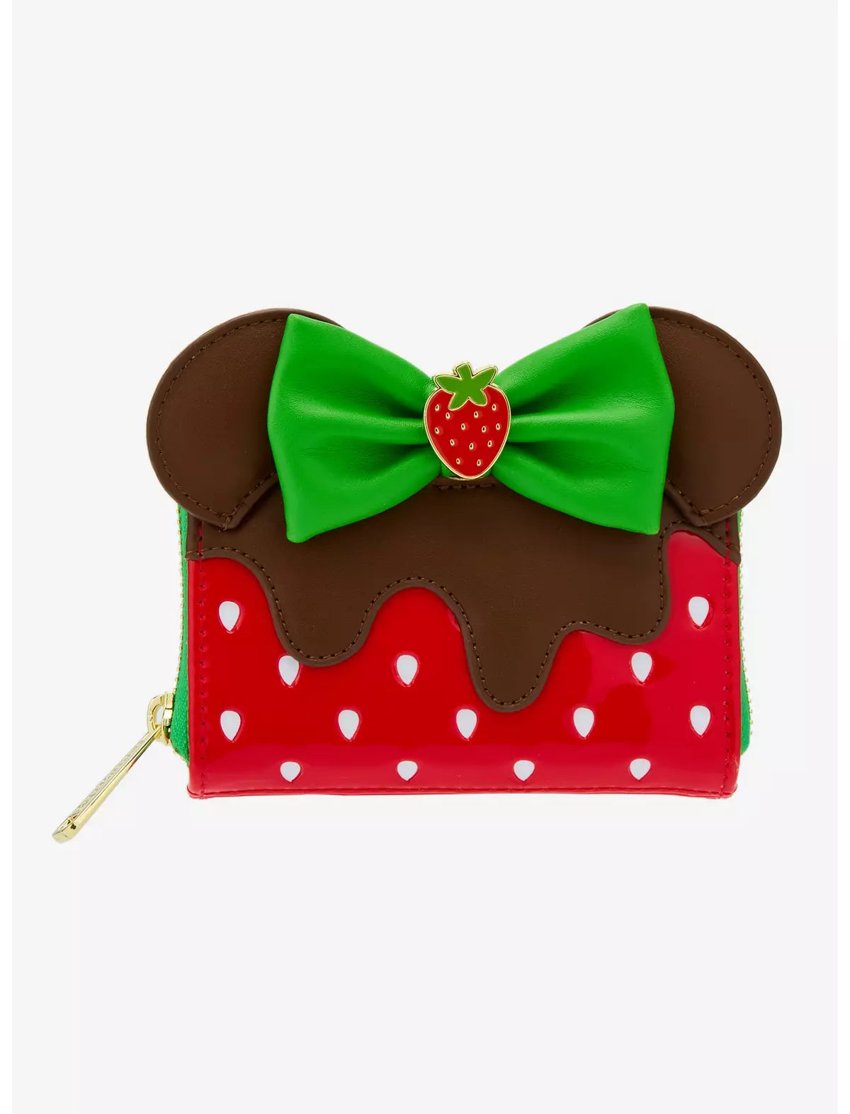 Disney Minnie Mouse Chocolate Dipped Strawberry Ears Scented Wallet - Loungefly
