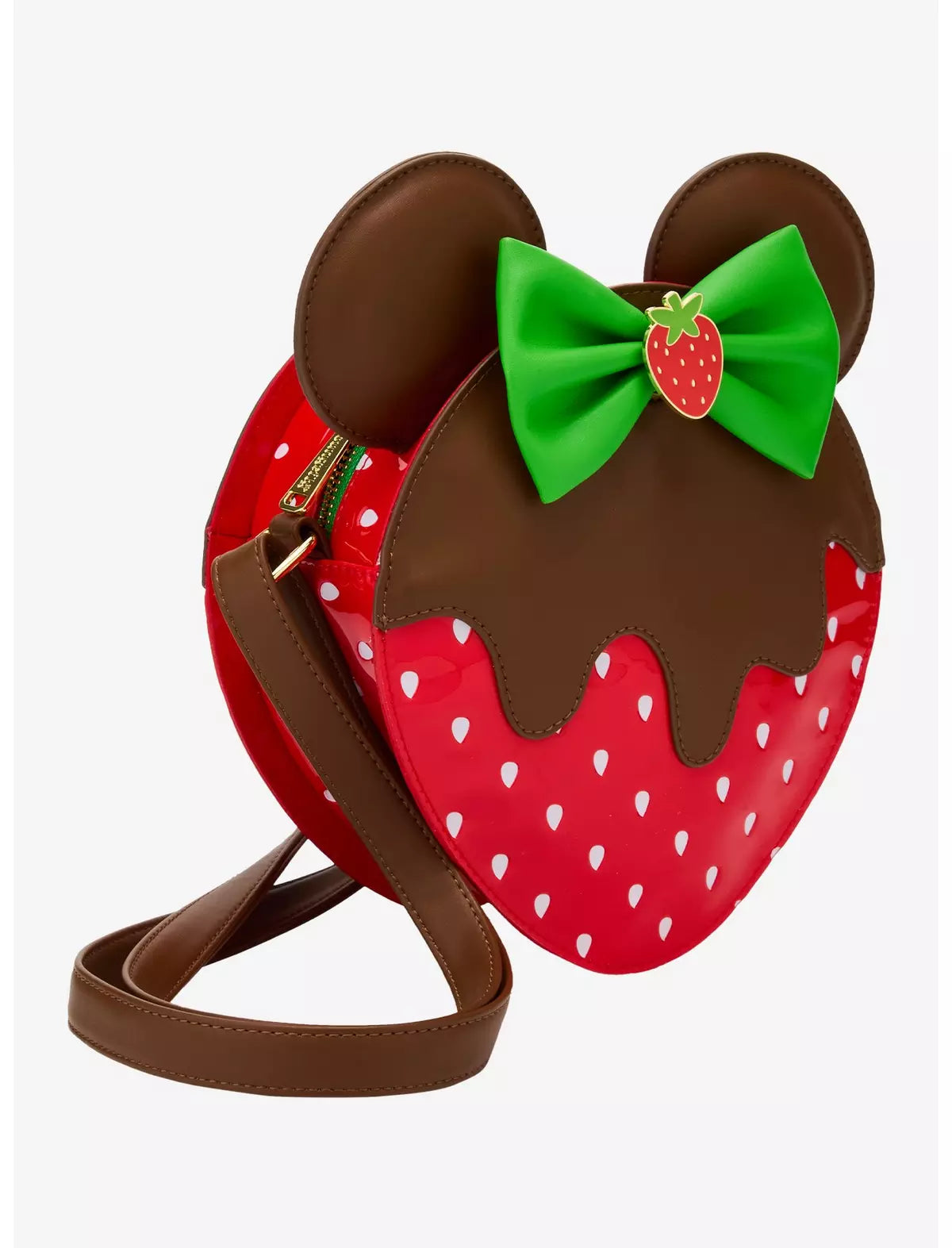 Disney Minnie Mouse Chocolate Dipped Strawberry Ears Scented Crossbody - Loungefly