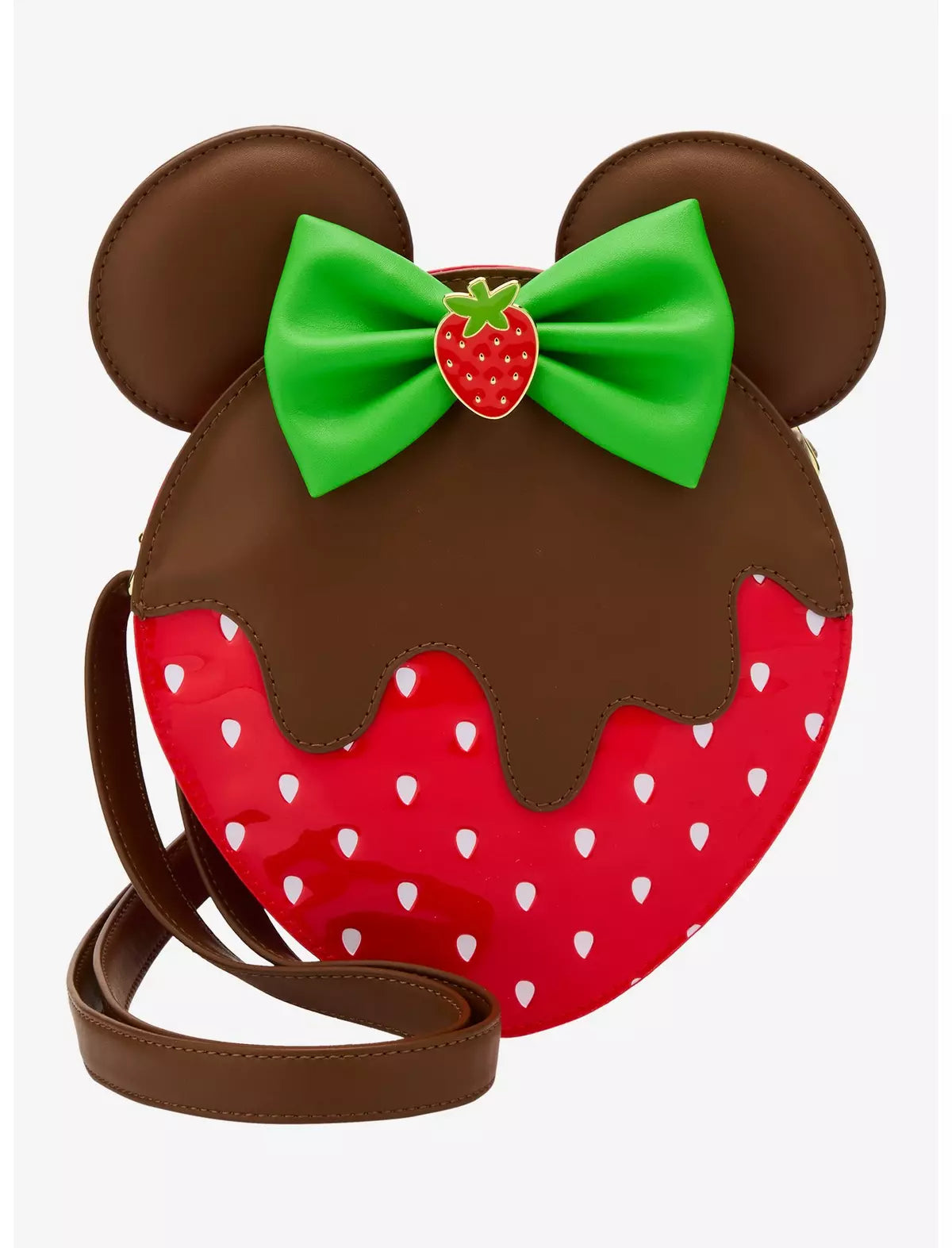 Disney Minnie Mouse Chocolate Dipped Strawberry Ears Scented Crossbody - Loungefly