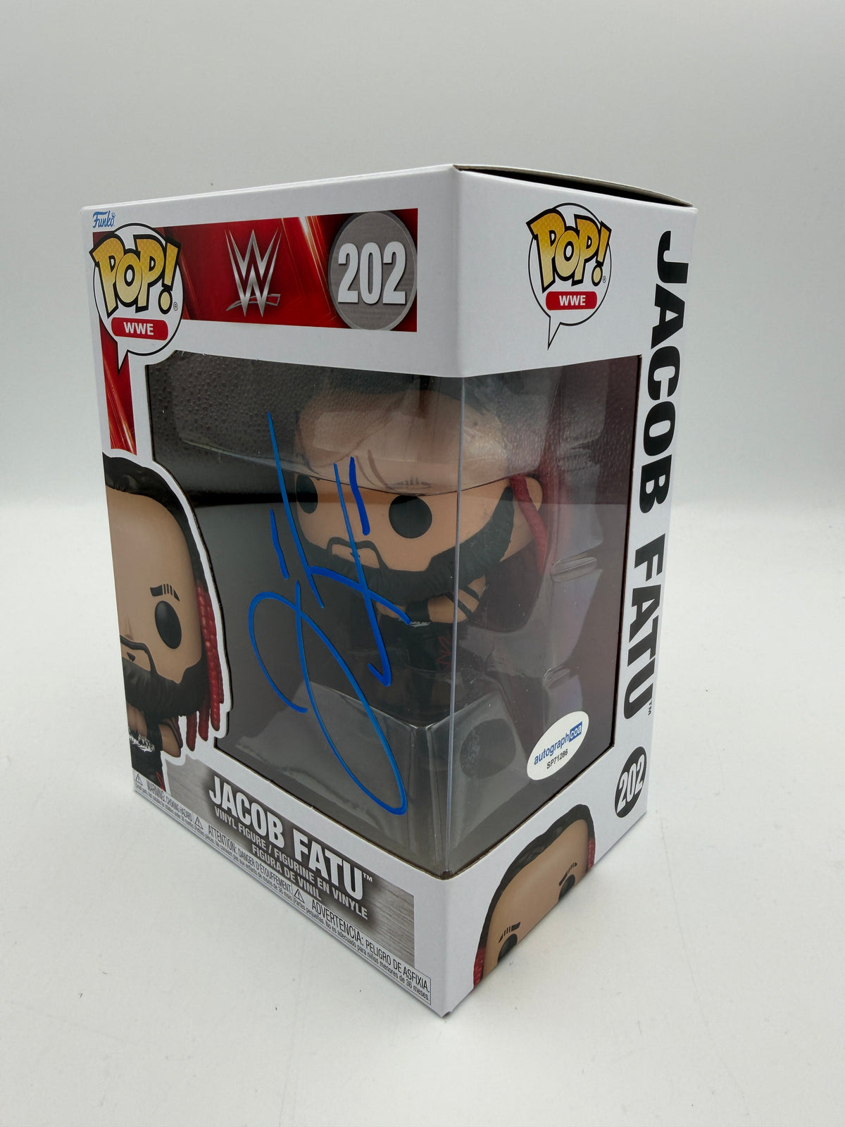 Jacob Fatu - #202 - Funko Pop! - WWE - Signed Jacob Fatu - ACOA Certificate