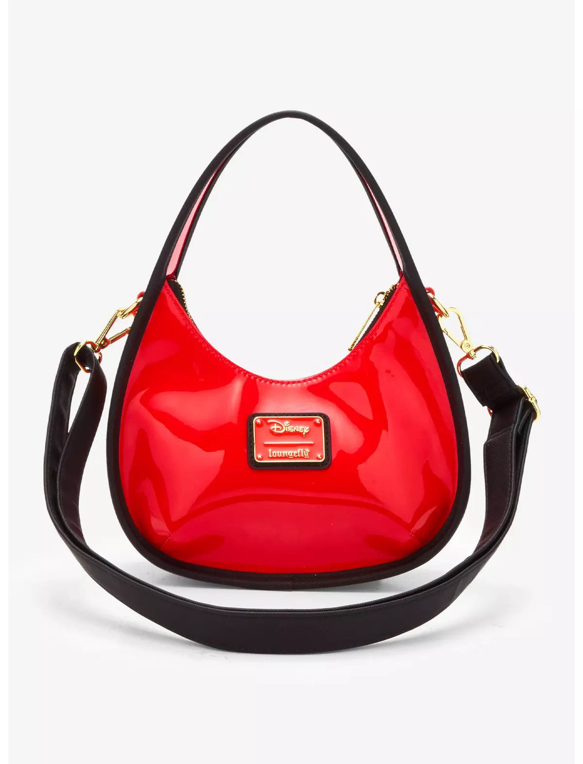 Disney Mickey Mouse & Friends Red Vinyl Crossbody Bag - Loungefly