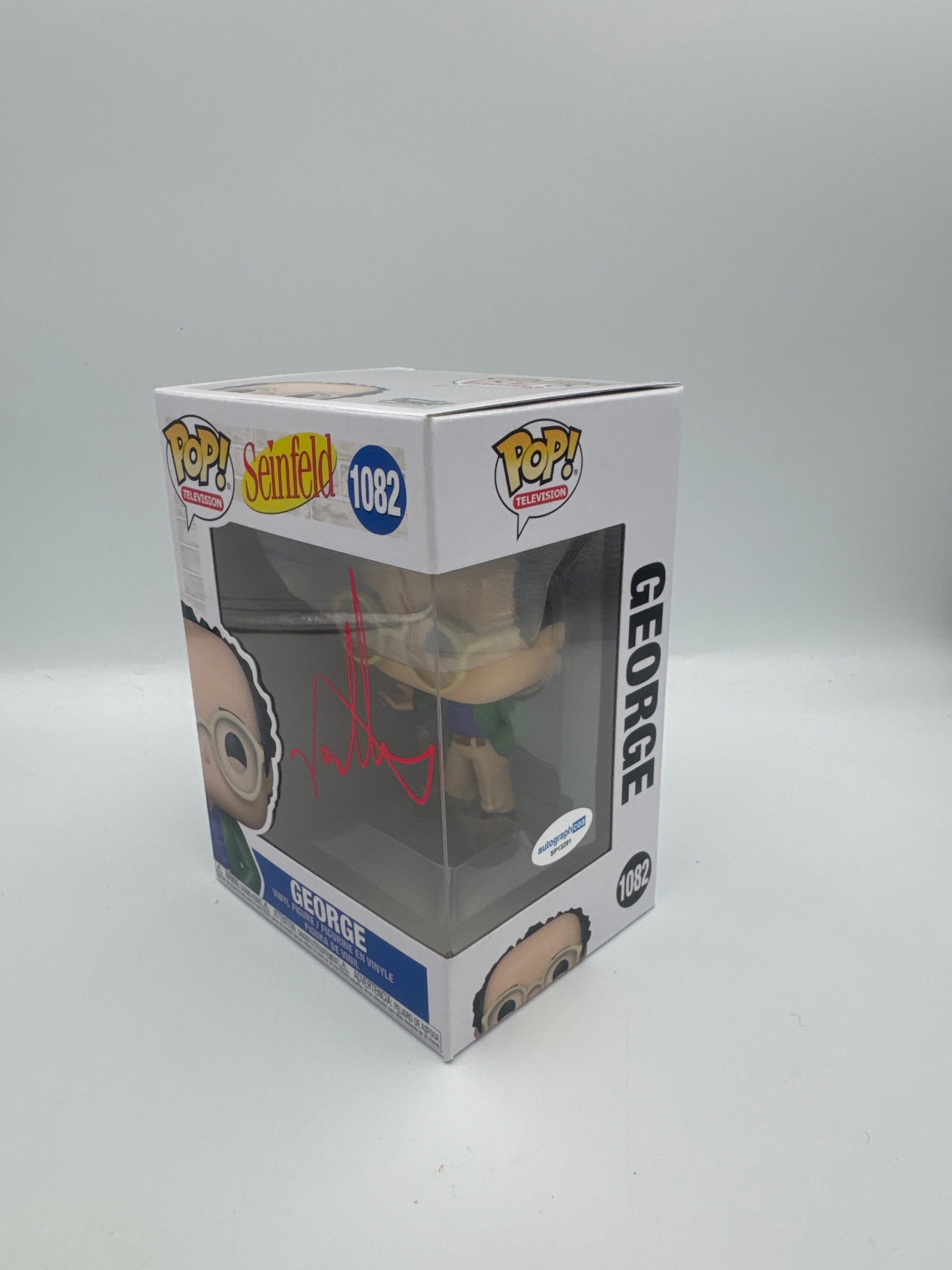George - #1082 - Funko Pop! - Seinfeld - Television - Signed By Jason Alexander - Certified by Autographcoa