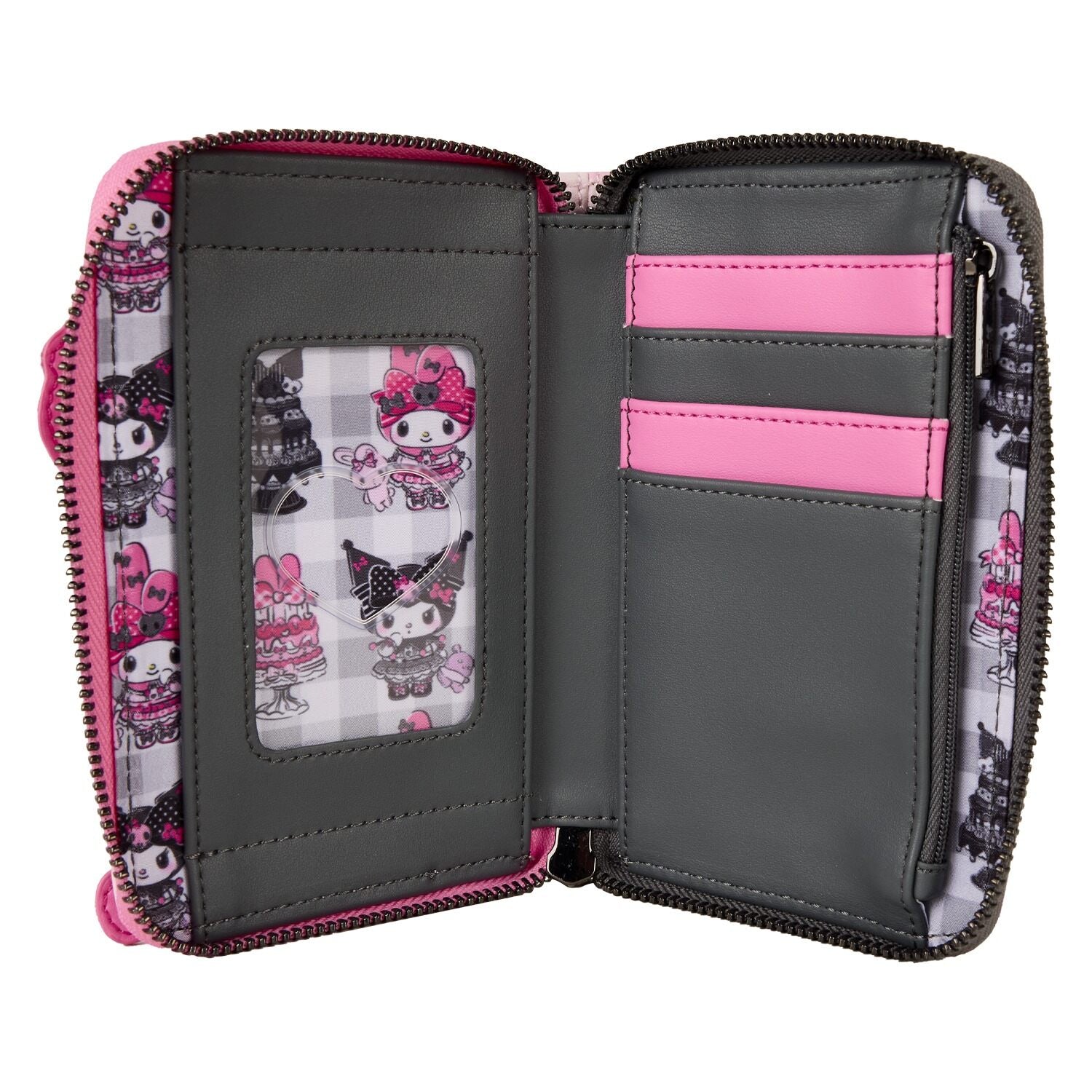 Sanrio My Melody and Kuromi Zip Around Wallet - Loungefly