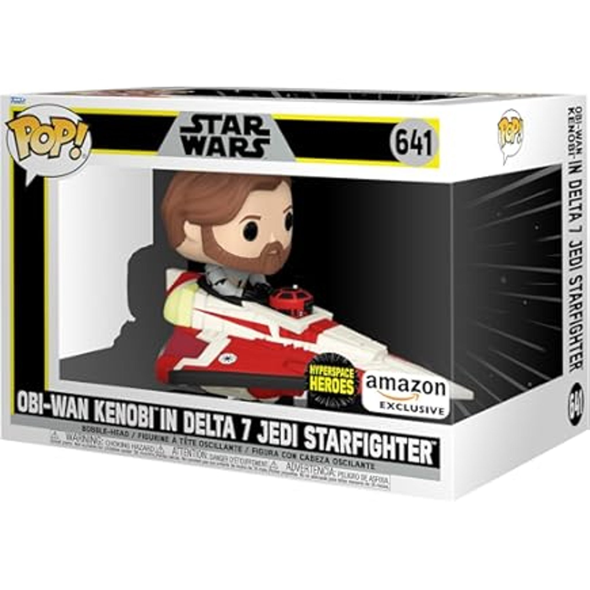 Obi-Wan Kenobi In Delta 7 Jedi Starfighter - #641 - Amazon Exclusive - Funko Pop!