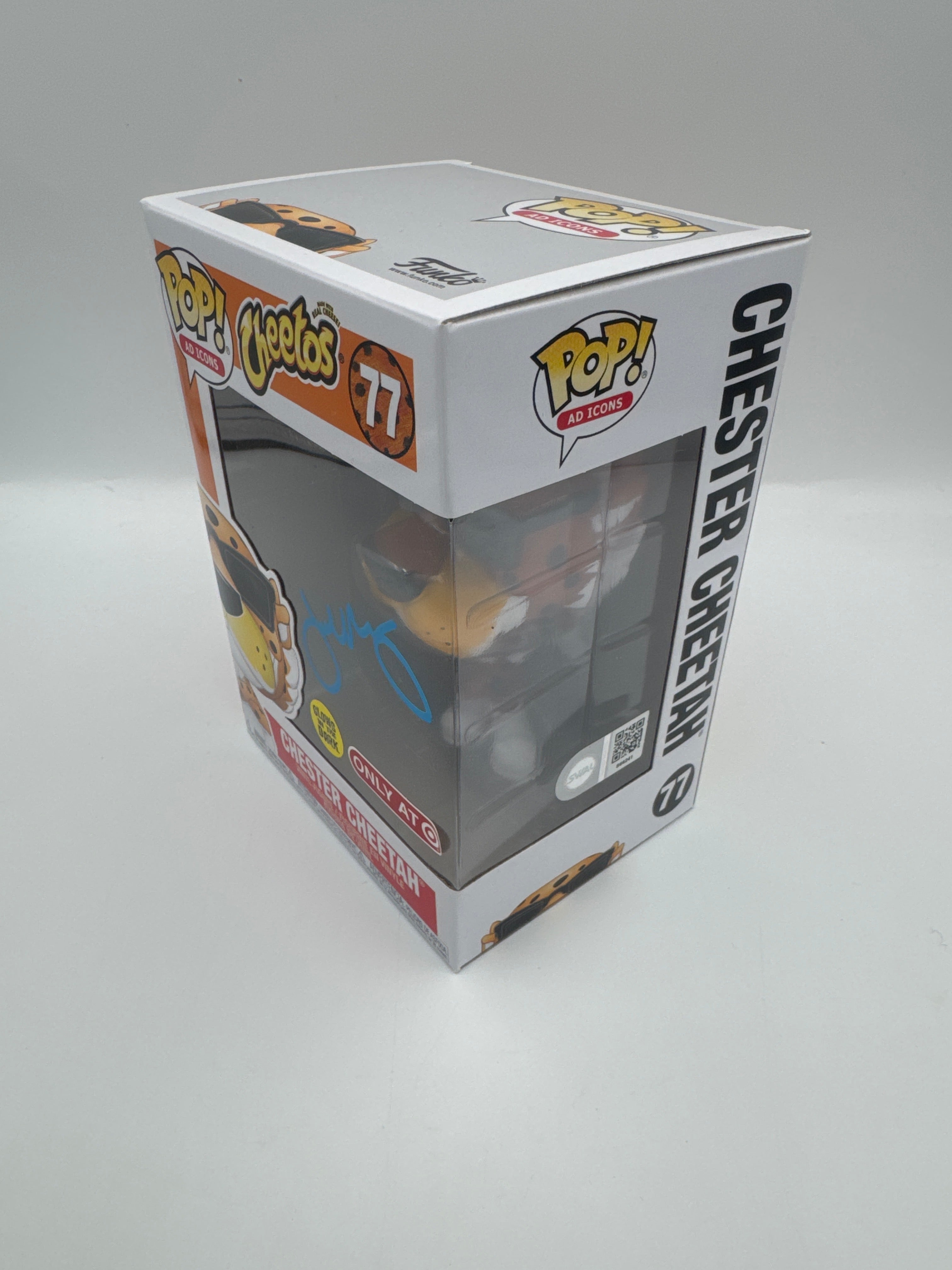 Chester Cheetah - #77 - Funko Pop! - Ad-Icons - Cheetos - GITD - Target Exclusive - Signed By Joel Murray - Certified By SWAU