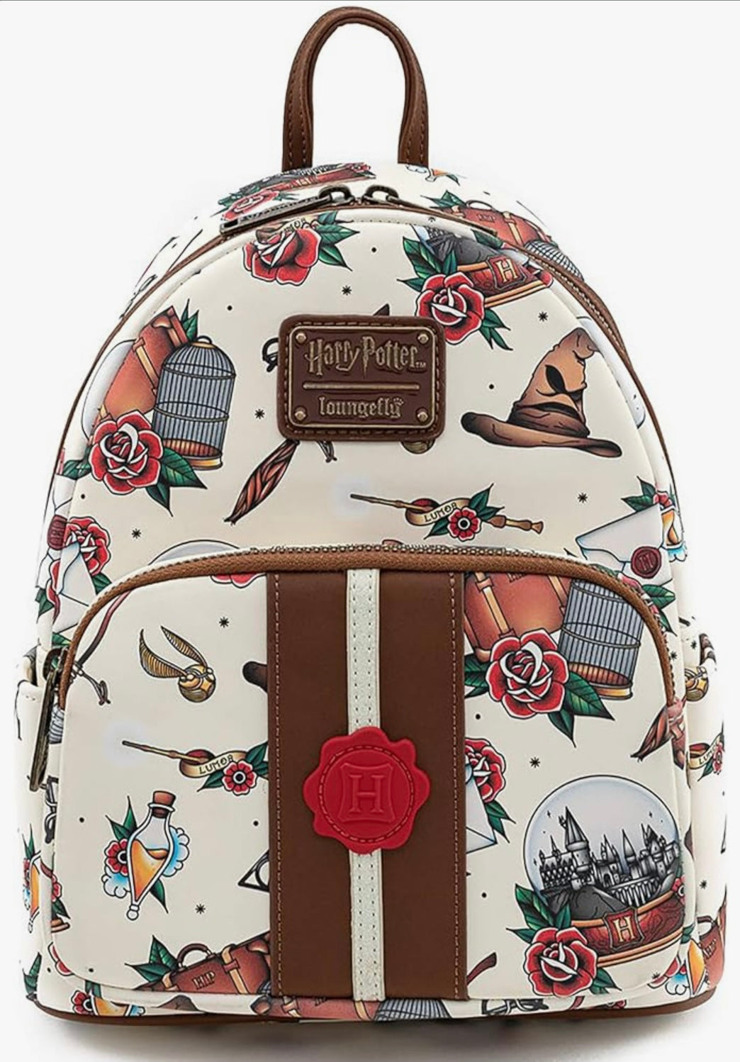 Harry Potter Tattoo AOP Mini Backpack - Harry Potter - Loungefly