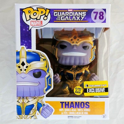 Deluxe Thanos Bobble Head - #78 - Funko POP! Super-Sized Glow In The Dark Entertainment Earth Exclusive