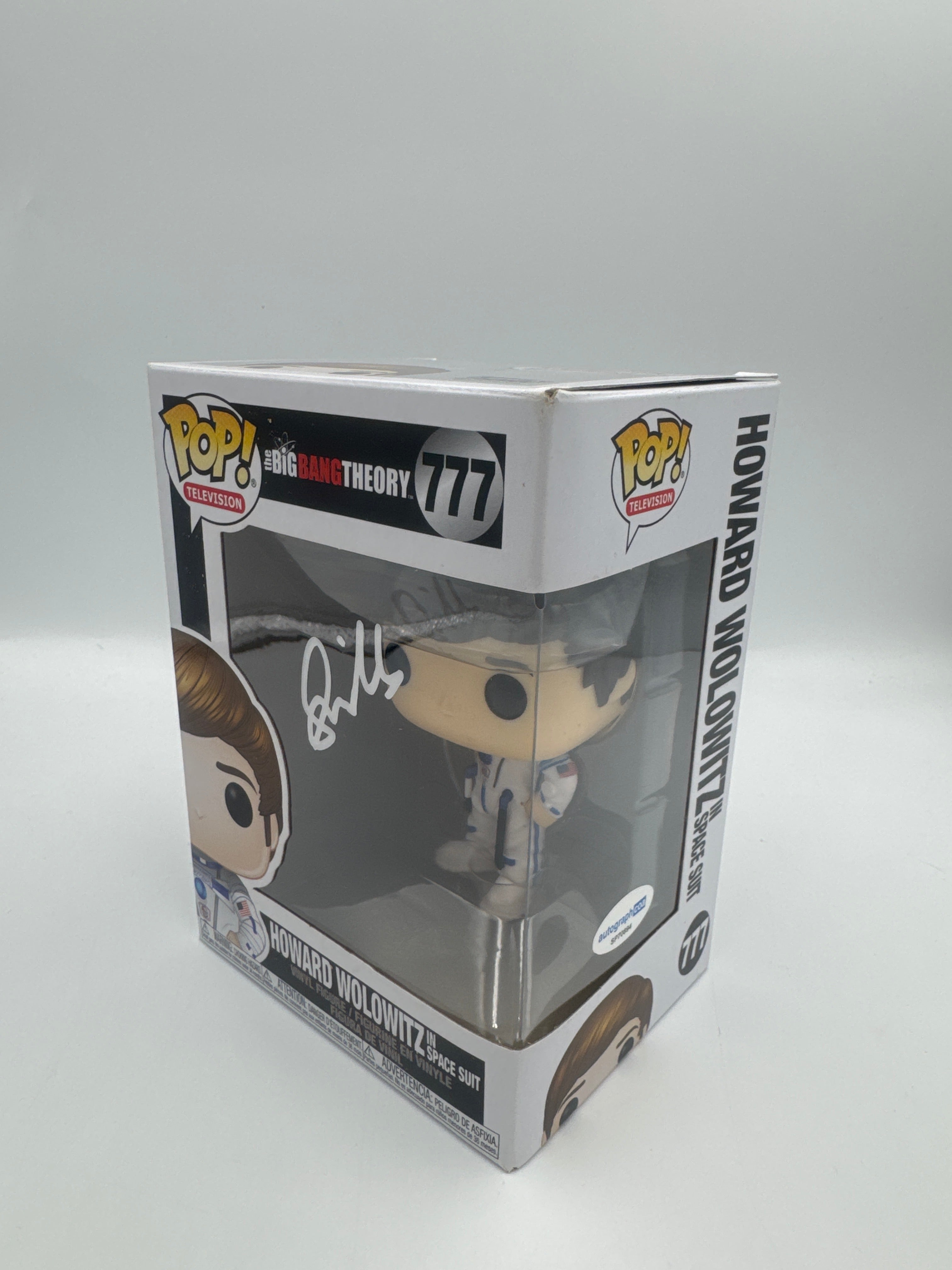 Howard Wolowitz In Space Suit - #777- Funko Pop! - Big Bang Theory - Signed By Simon Helberg In Space Suit - Autographcoa Certified