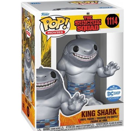 Funko The Suicide Squad King Shark Metallic Exclusive - #1114 - Funko POP!