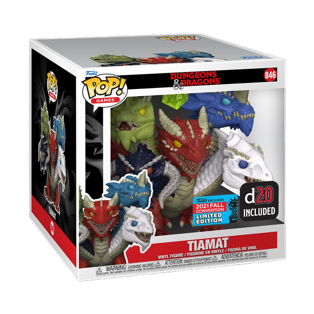Tiamat - #846 - Funko Pop! - Games - Jumbo - Dungeons and Dragons - 2021 Fall Convention Exclusive - D20 Included
